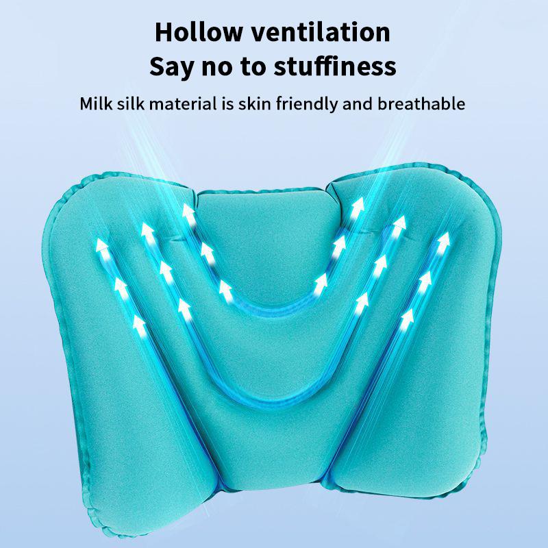 Effective Waist Protection with Inflatable Lumbar Pillow; Lightweight Chair Cushion for Home, Office, and Car.