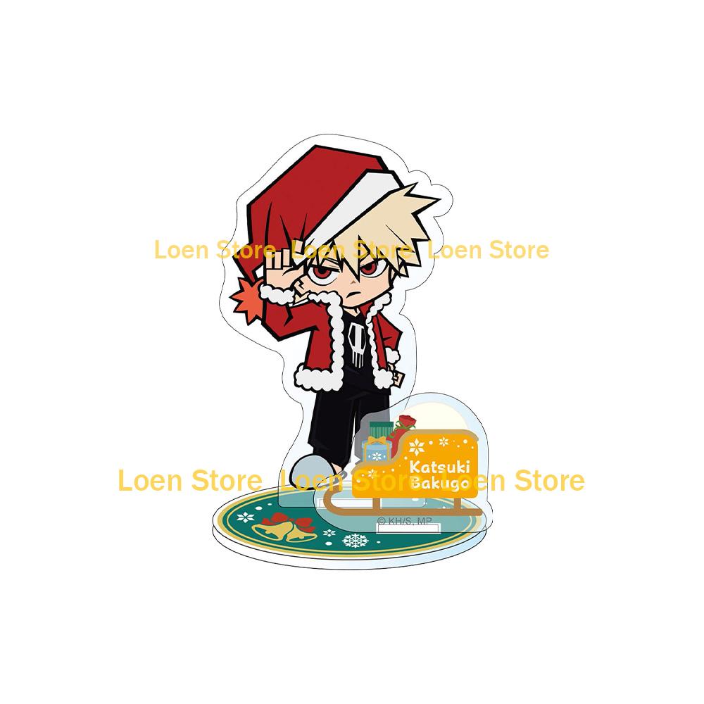 My Hero Academia Christmas Series Katsuki Bakugo Eri Denki Kaminari Shoto Todoroki Kyoka Jiro Chibi anime figure Acrylic stand 10CM Acrylic stand