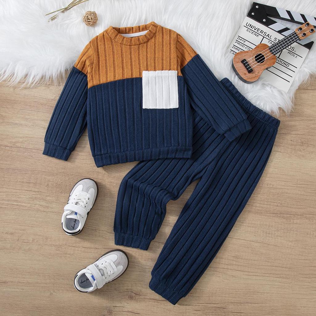 Boys' Autumn/Winter Long-Sleeved Sweatshirt & Pants Set