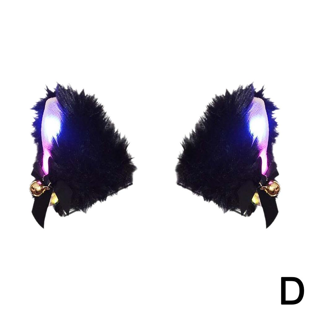 Motorcycle Helmet Light-fixture Cute Cartoon Ears Motorcycle Decoration Helmet Lights Universal Removable Night Accesso B2x3