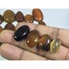 253Cts. Natural Onyx Agate Oval Cabochon Loose Gemstone 16Pcs Lot A-569