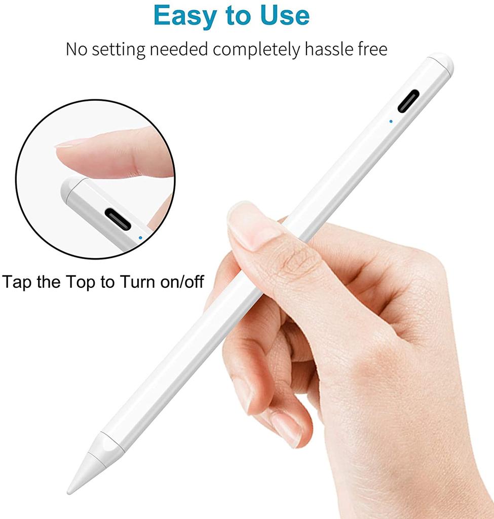 Free Laser Logo Touch Screen Pen Magnetic Stylus Pen Tilt Pressure for Apple iPad 11 10