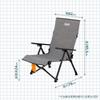 Coleman Lay Chair NX 18 Outdoor Camping Chair with Storage Case Suitable for Balcony Breathable (Heather Gray) - - Reclining, Relaxing, Portable, Use,