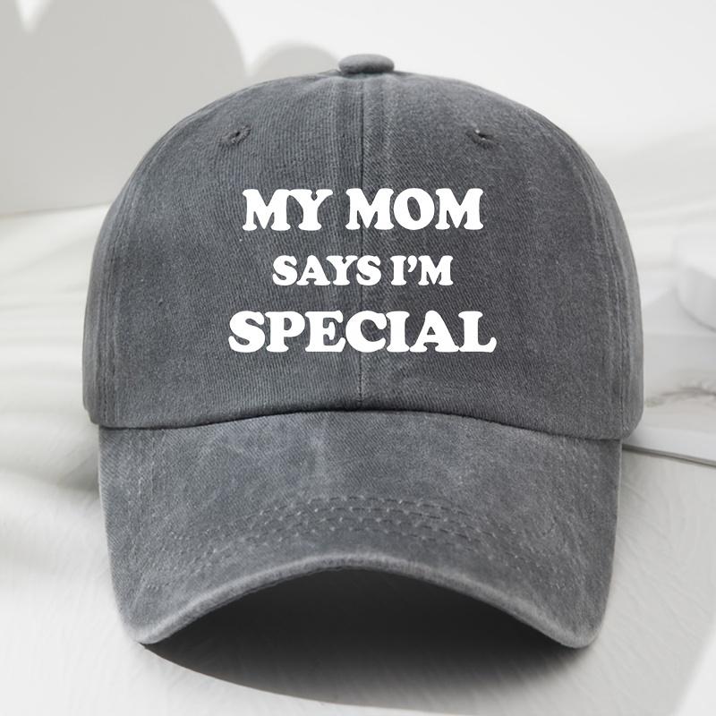 MY MOM Soft-Top Baseballkappe für Damen und Herren, Modische Outdoor-Hut, Lässige Hip-Hop-Kappe