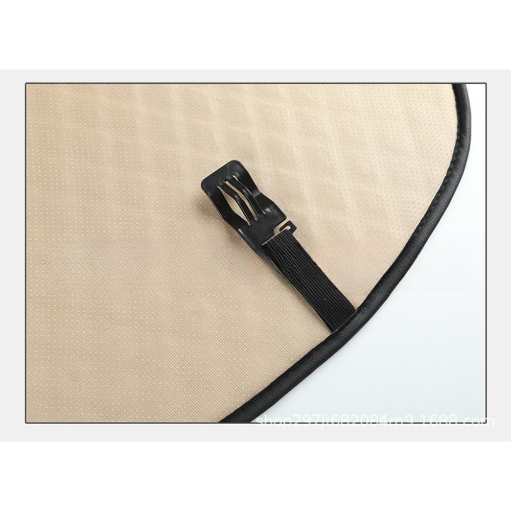 1PC Car Seat Cushion Four Seasons Universal Leather Rhombus Embroidered Seat Cushion Non-slip Cushion Seat Cover