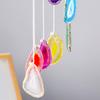 Natural Crystal Agate Windchime Reiki Healing Gemstones Pendant Crystal Wind Chime Home Garden Wall Room Ornament Decor