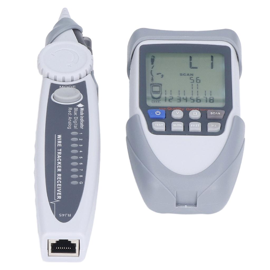 Network Cable Tester LCD Digital Analog Multifunction POE Wire Tracker Line Finder with Bag
