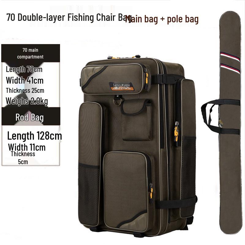 Thickened Waterproof Fishing Chair & Gear Backpack