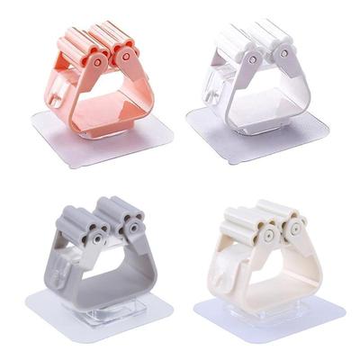 Wall Mounted Mop Clip Brushbroom Holder Rack Seamless Hook Bathroom