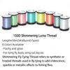 1Spool 150D Shimmering Lumo Fly Tying Thread Material Flashy and Glow Ideal for Buzzers, Dry/Wet Flies & Fly Body