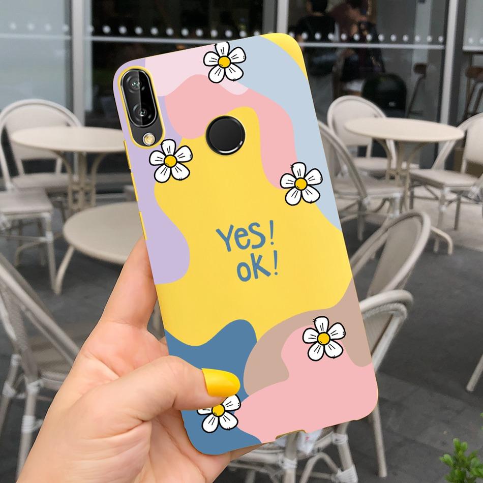 For Huawei P20 Lite Case Nova 3e ANE-LX1 ANE-LX2 Cute Cartoon Candy Color Silicone Phone Cases For Huawei P20lite Soft TPU Cover