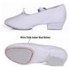Women's Canvas Ballet Shoes - Soft Sole with Heel for Yoga, Dance, and Folk Practice