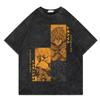 Vinland Saga Anime Vintage Gewaschenes T-Shirt Grafikdruck Hip Hop Streetwear Locker Y2k Sommer Kurzarm Harajuku 100% Baumwolle Oberteil