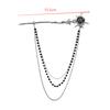 Personalized And Fashionable Gothic Punk Thorn Rose Tassel Beaded Chain Hair Stick For Women Daily Hair Accessories