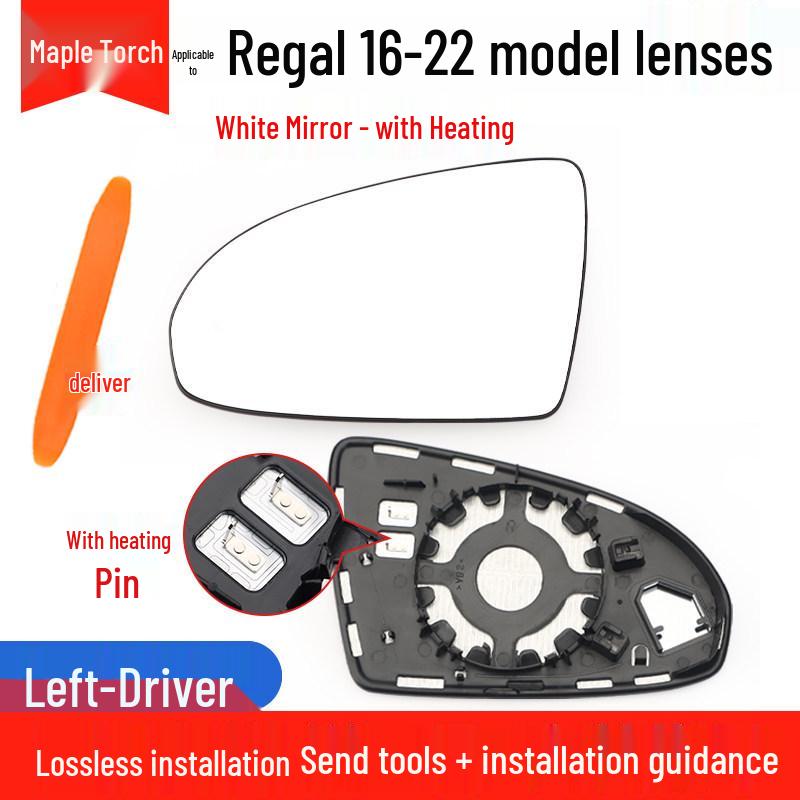 Compatible Rearview Mirror Shell for 2016-2022 Buick LaCrosse: Reversing Turn Signal Exterior Mirror Lens & Frame