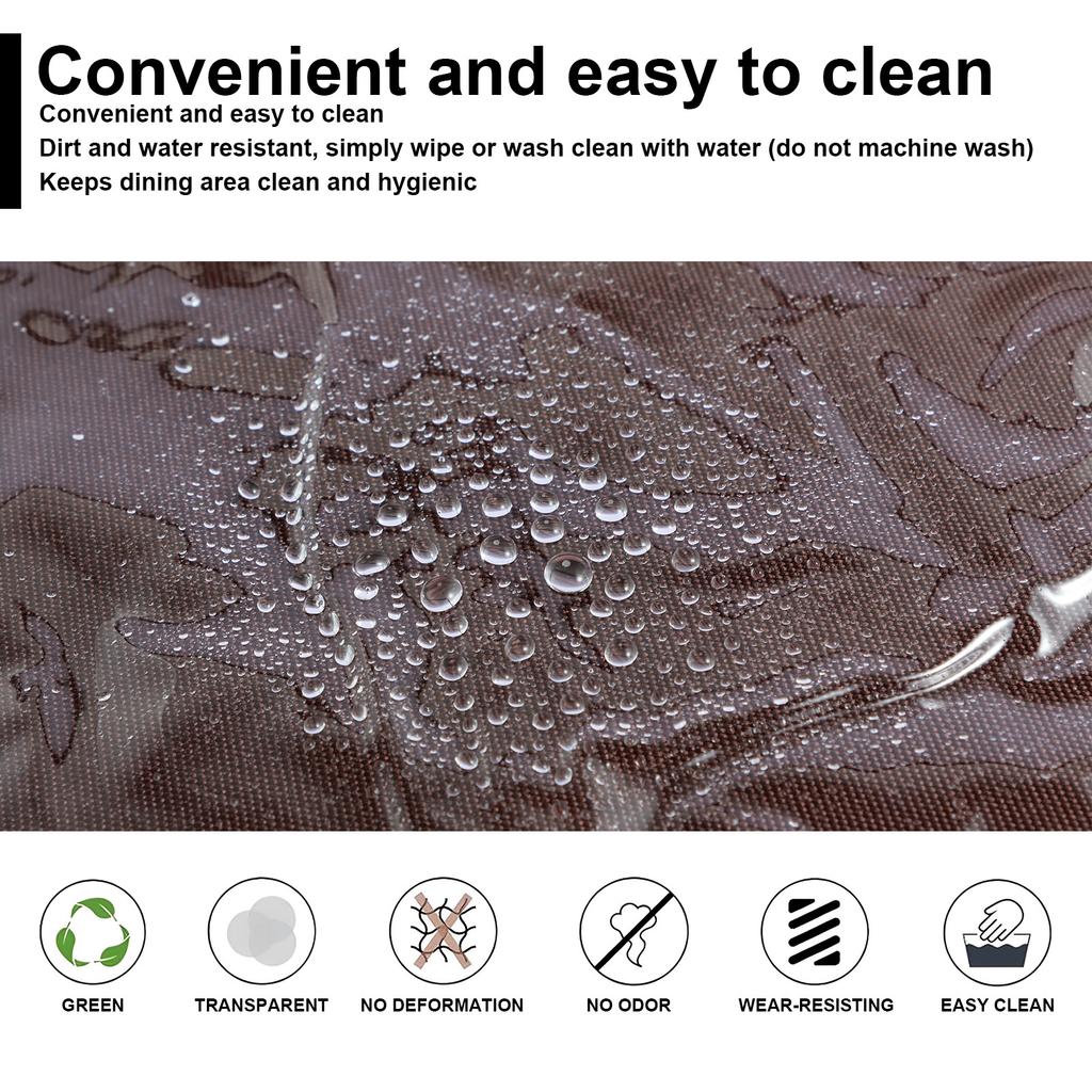 4Pcs Transparent Chair Cover PVC Waterproof Dinning Chair Seat Cover Furniture Protector S/M/L Clear Seat Cushion Protectors