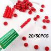 20/50pcs Caulking Gun Nozzles Cap Red Caulk Saving Caulk Saver Tube Covers For Sealing Preserving Finishing Construction Tools