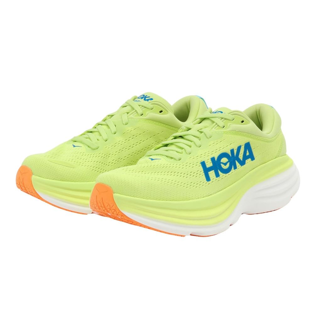 HOKA Bondi 8 Running Jogging Flash Size Shoes, Shoes, Yellow, 25.5, Men's, 1123202-LCS