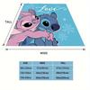 1pc Stitch Printing Blanket Soft, All Seasons Blanket for Living Room, Bedroom, Office, Personalized Gift with Cute Cartoon Design