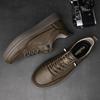 Genuine Leather Man Oxford Shoes Breathable Outdoor Sneakers Classic Mens Casual Shoes Handmade Walking Shoes Leisure Walk Flats