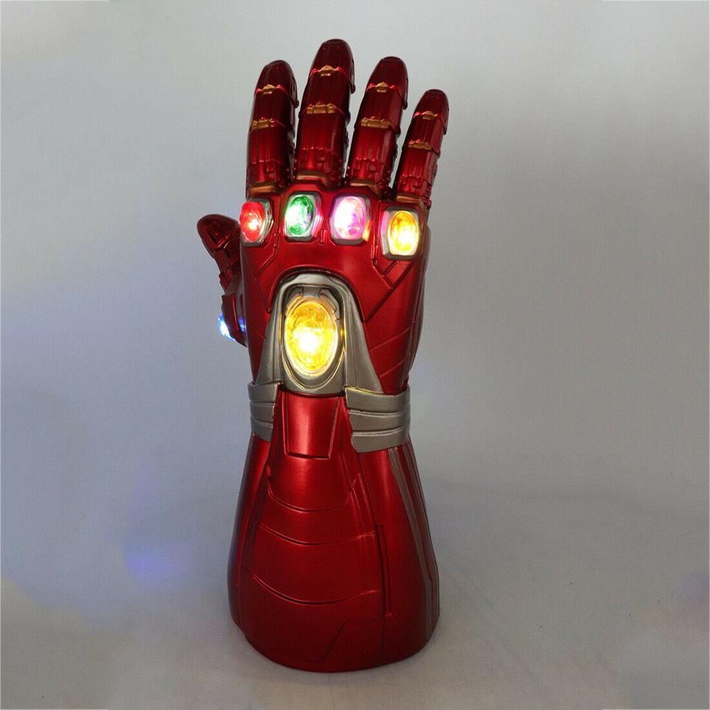 Iron Man LED-Handschuhe mit abnehmbaren Steinen für das ultimative Cosplay-Erlebnis