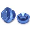 2 Stück Motorrad Vorderrad Achsmutter M18x1.5 Aluminium Ersatz für 250?450 SXF 2015Blau