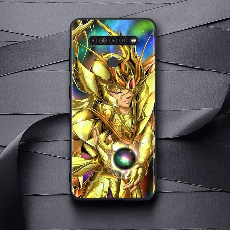 Saint Seiya Shiryu Anime tok LG G8 G8S G8X V30 V35 V40 V50 V60 ThinQ Q60 K40 K50 K51 K61 K71 K92 K62 készülékekhez, puha fekete telefontok