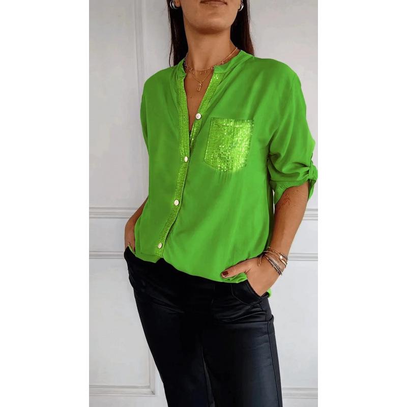 2024 Cross-Border Commuter Rhinestone Shirt