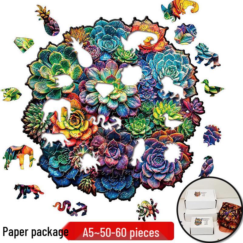 Irregular Animal Dog Penguin Wooden Puzzle in Stock