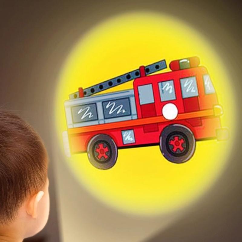 Interactive Childrens Projector Flashlight Portable Learning Toy Discs 48 Pictures Lamp Toy