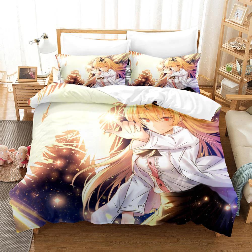 Comforter Anime Arifureta Bedding Set Full Double Single Duvet Bedroom Sets From Commonplace To The World'S Strongest