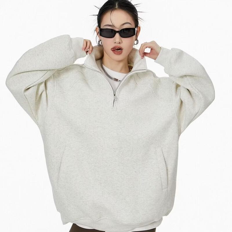Women s Half-Zip Stand-Collar Sweatshirt M