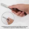 Professional Dog Stripping Knife, a Hand Grooming Tool for Terriers with an Ergonomic Wooden Handle