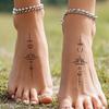Buddhistischer Lotus Tattoo-Aufkleber Wasserdicht und Langlebig Zen Arm Modellations-Tattoo-Aufkleber