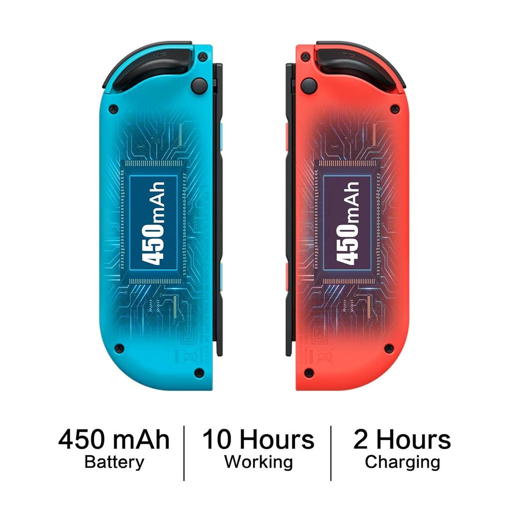 2er Set Joy-con Kabellos Game Controller Für Nintendo Switch/ Lite/oled Gamepad