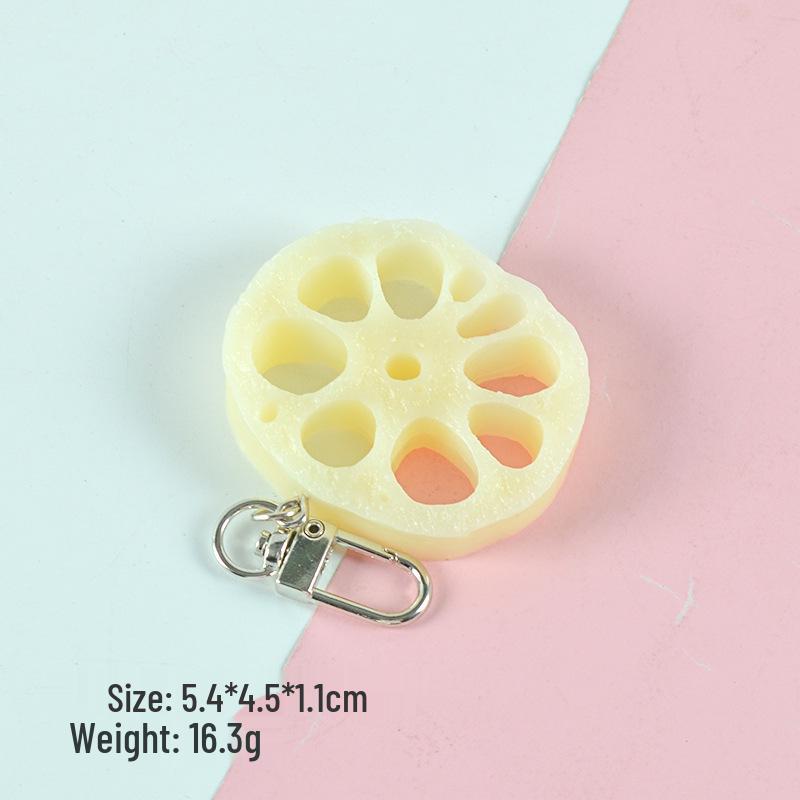 Vegetable Keychain Set: Chili, Broccoli, Garlic Food Pendants - Unique Bag Accessories