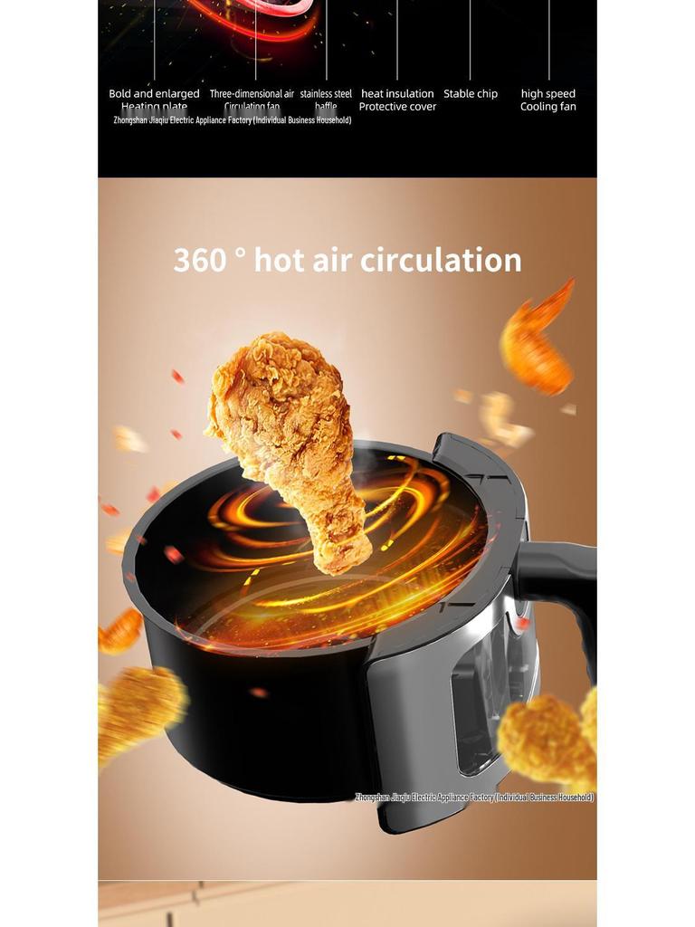 Customized Large Capacity Smart Air Fryer Oven (110V-230V, 60-10L)