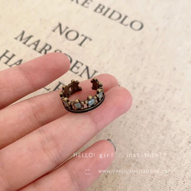 Wind Pearl Zircon Butterfly Ring Female Niche High-end Sense Light Luxury Couple Pair Ring Temperament Open Ring