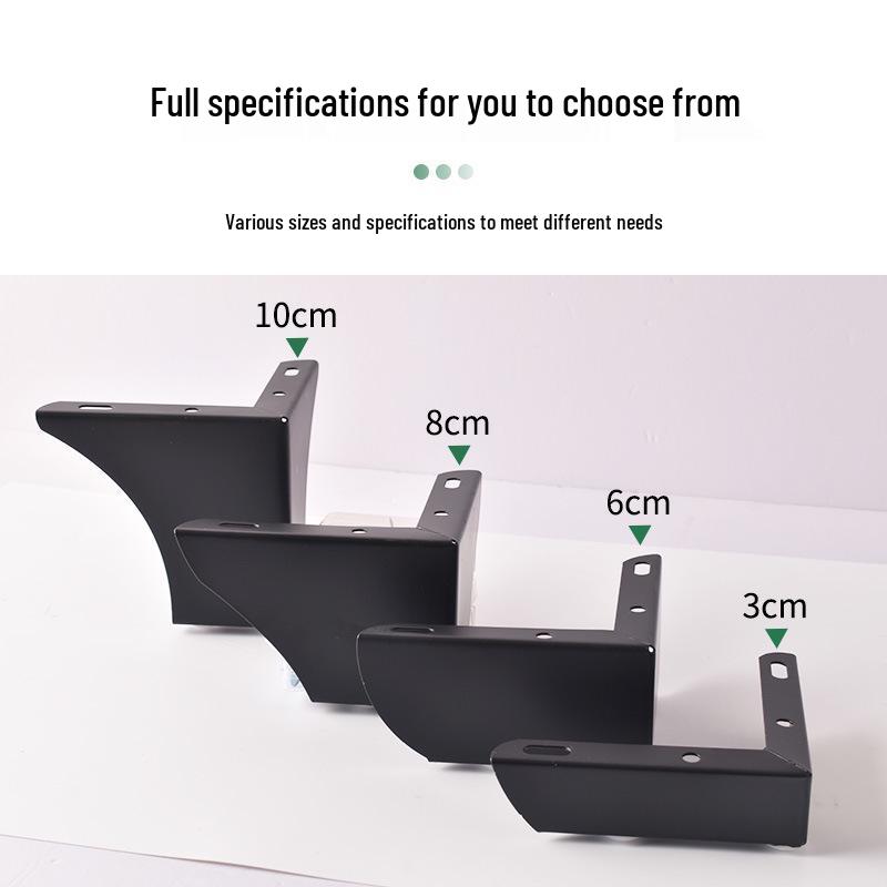 Nordic L-Shaped Metal Furniture Legs for Sofas, Tables, and Cabinets