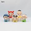 5pcs Shinchan Crayon Handmade Cartoon Model Furniture Decor Ornaments Desktop