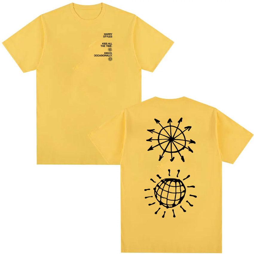 

Harry Style Kiss All Time Disco Occasional Tour 2026Summer Mens Womens Luxury Fashion Oversized Cotton Tshirt Street Wear Y2K M