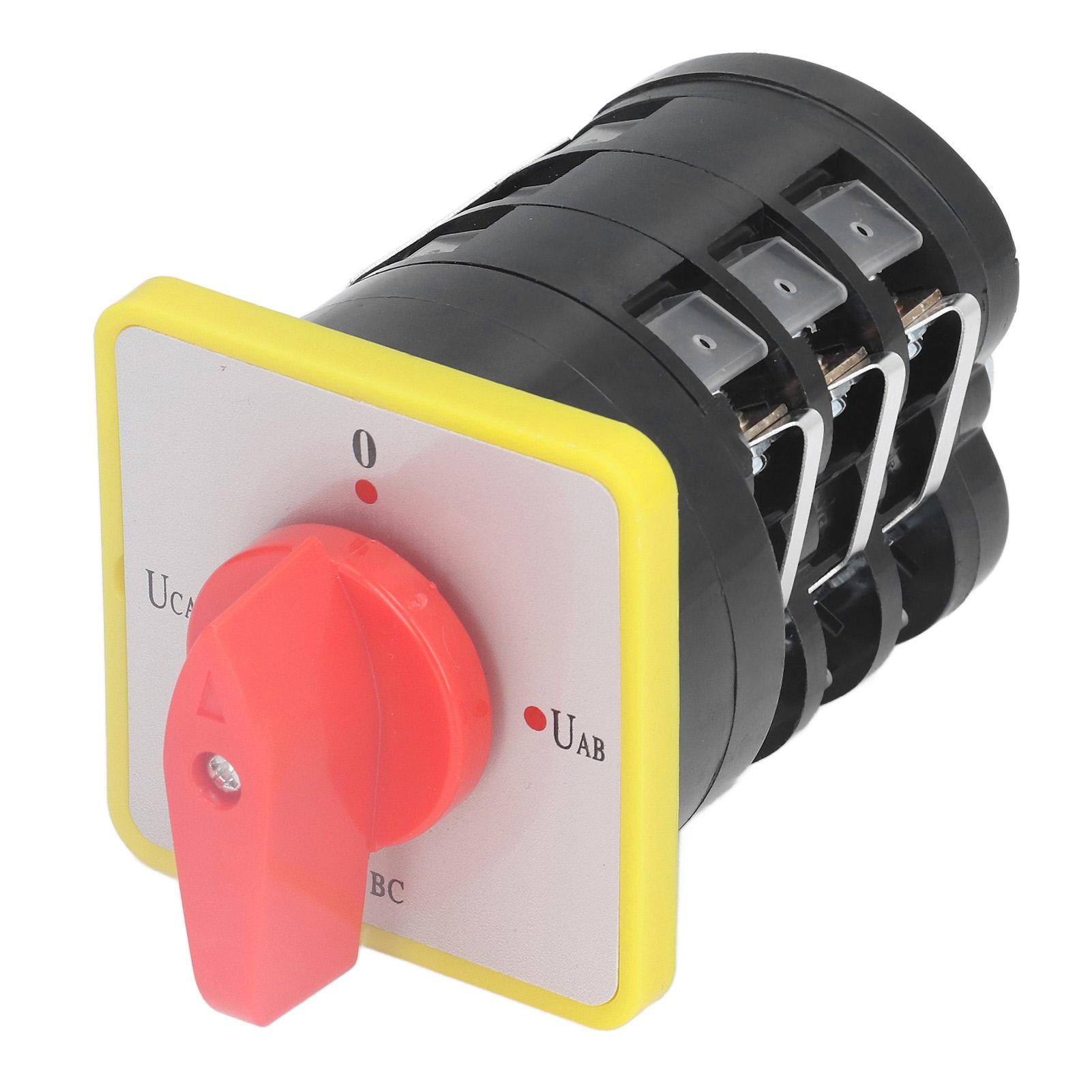 

BERM Universal Changeover Switch 2 Position Rotary Cam Selector Industrial Control 16A AC380V