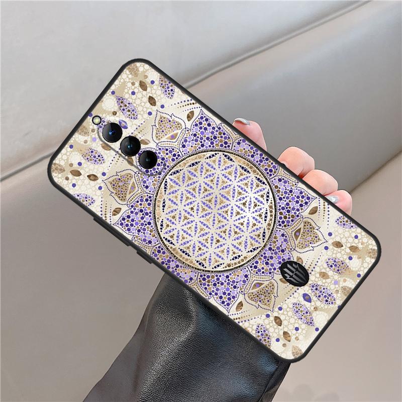 Flower Life In Lotus Pastel Golds Case For ZTE Nubia Red Magic 11 10 9 8 8S 9S 10S Pro Plus 6S 7S 6 7 For RedMagic 10 Air Cover