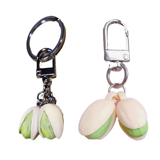 Nut-Shaped Resin Key Chain Handbag Key Pendant Bag Car Compact Size Keyring Portable Accessory
