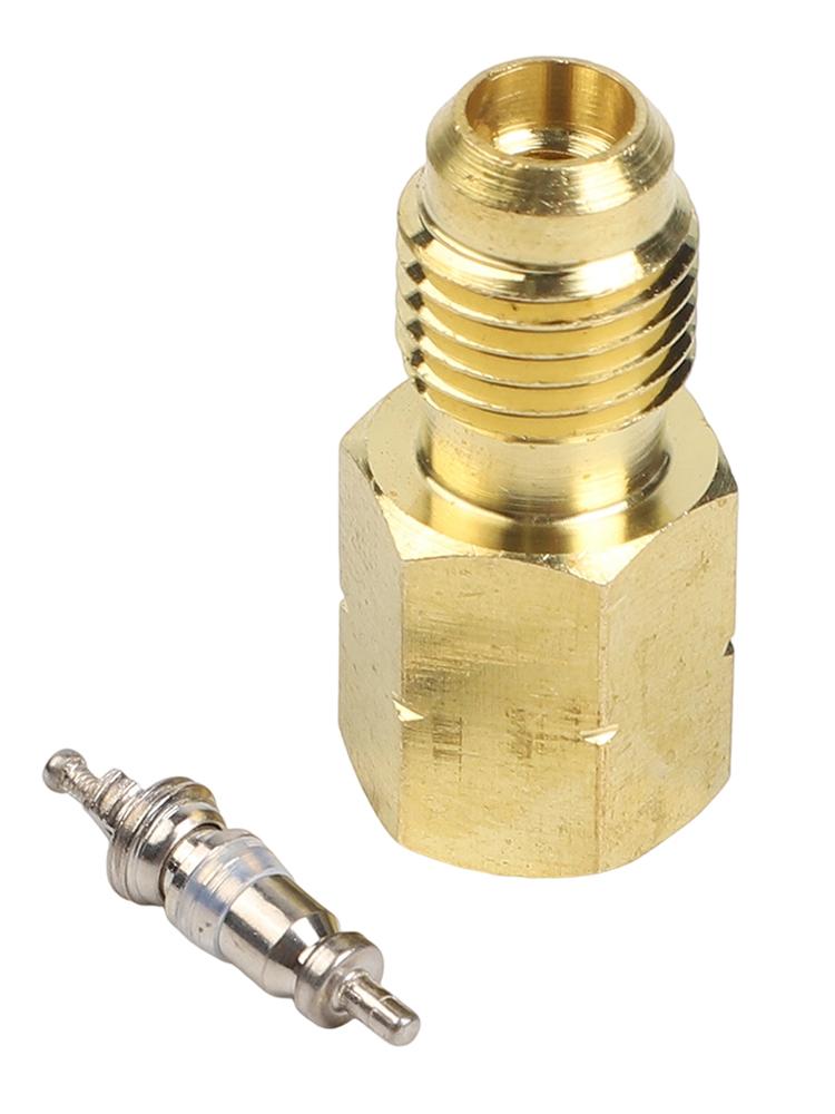 

Refrigeration Service Brassy 1 4 SAE Adapter Brass Thread Converter Gauge HVAC Charging Tool Professional HVAC Tool China Mainland