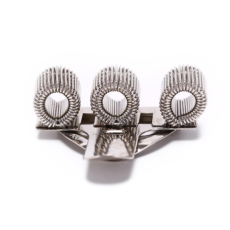 Triple Hole Metal Pen Holder With Pocket Clip Doctors Nurse Uniform Pen Holders