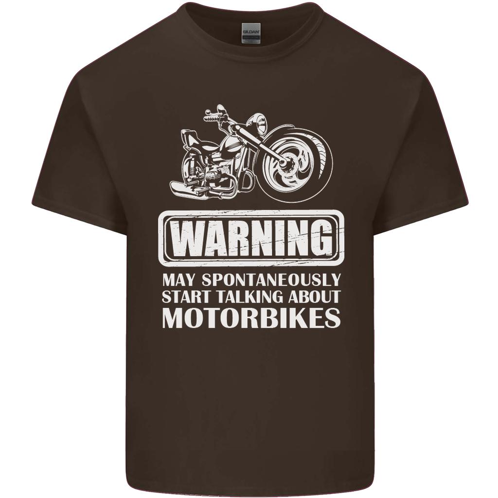 Start Talking About Motorbikes Funny Biker Unisexs Light Cotton TShirt