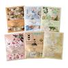 Mò Mò Handmade Retro Sticker Set: 100 Sheets of Vintage Plants & Butterflies for Journals & Collages