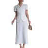 2025 European & American Autumn Cardigan Dress: Chic Waist-Cinching Fairy Skirt for Women