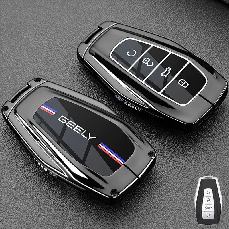 Compatible Key Case for Geely Binyue, Coolray, Monjaro, Emgrand, Boyue, Xingyue L - Car Bag Buckle Shell Standard